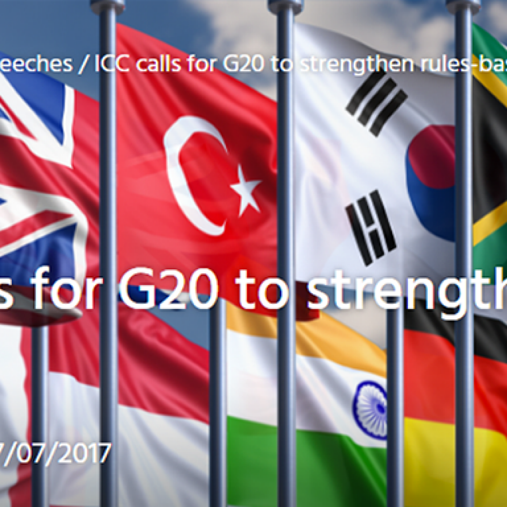 G20 di Amburgo: le policy recommendations di ICC