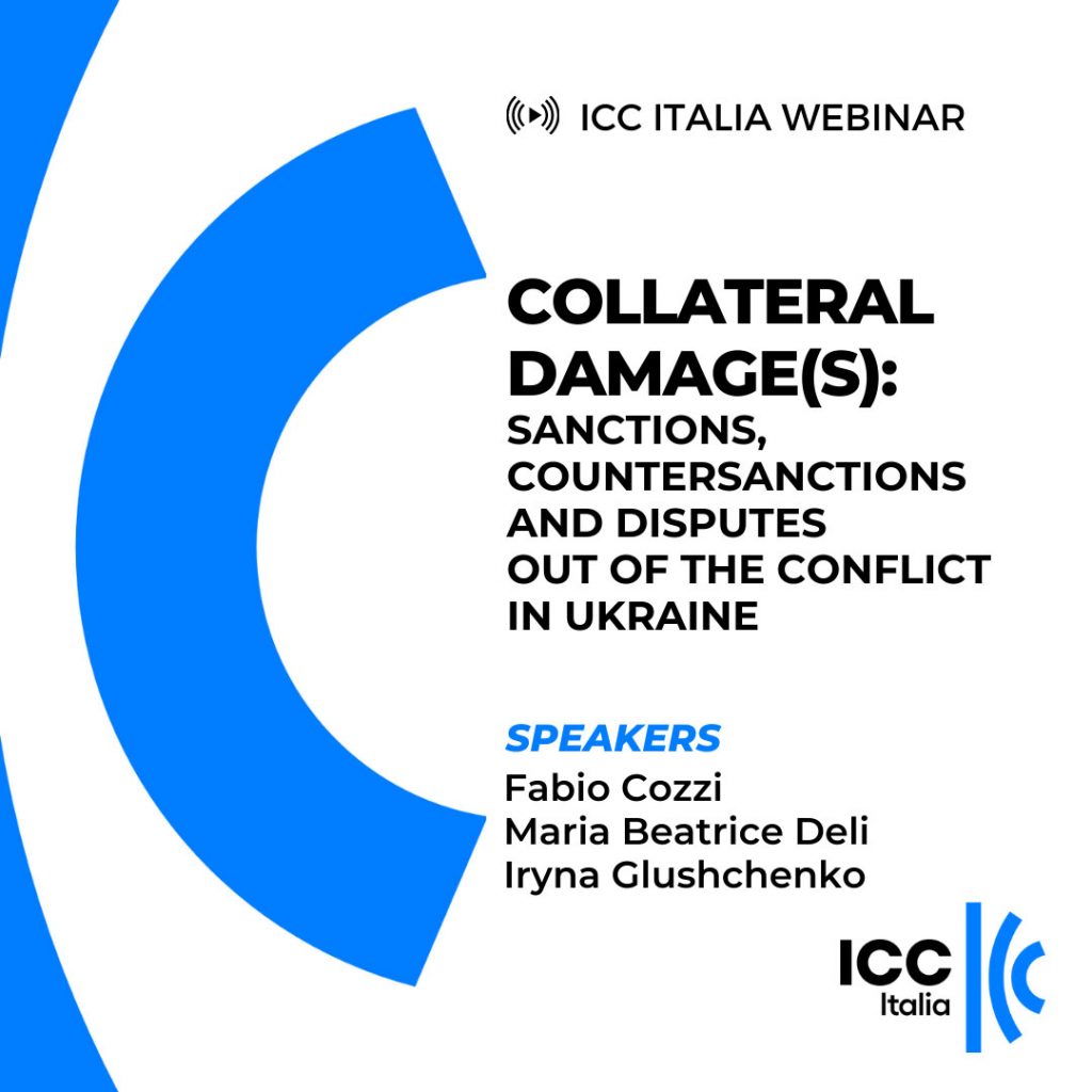 The event is organized within the Arbitration and ADR Commission of ICC Italy.