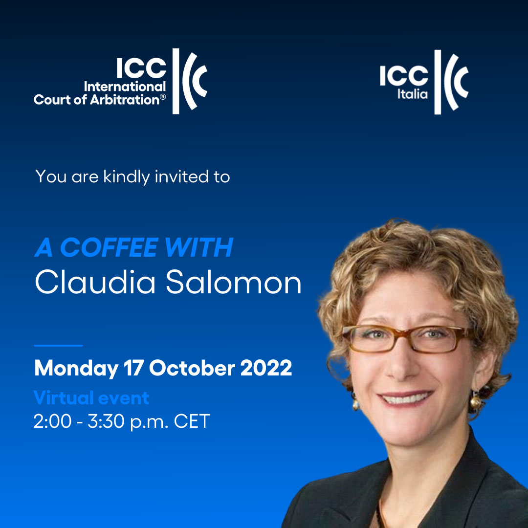 ICC Italia virtual event "A coffee with Claudia Salomon"