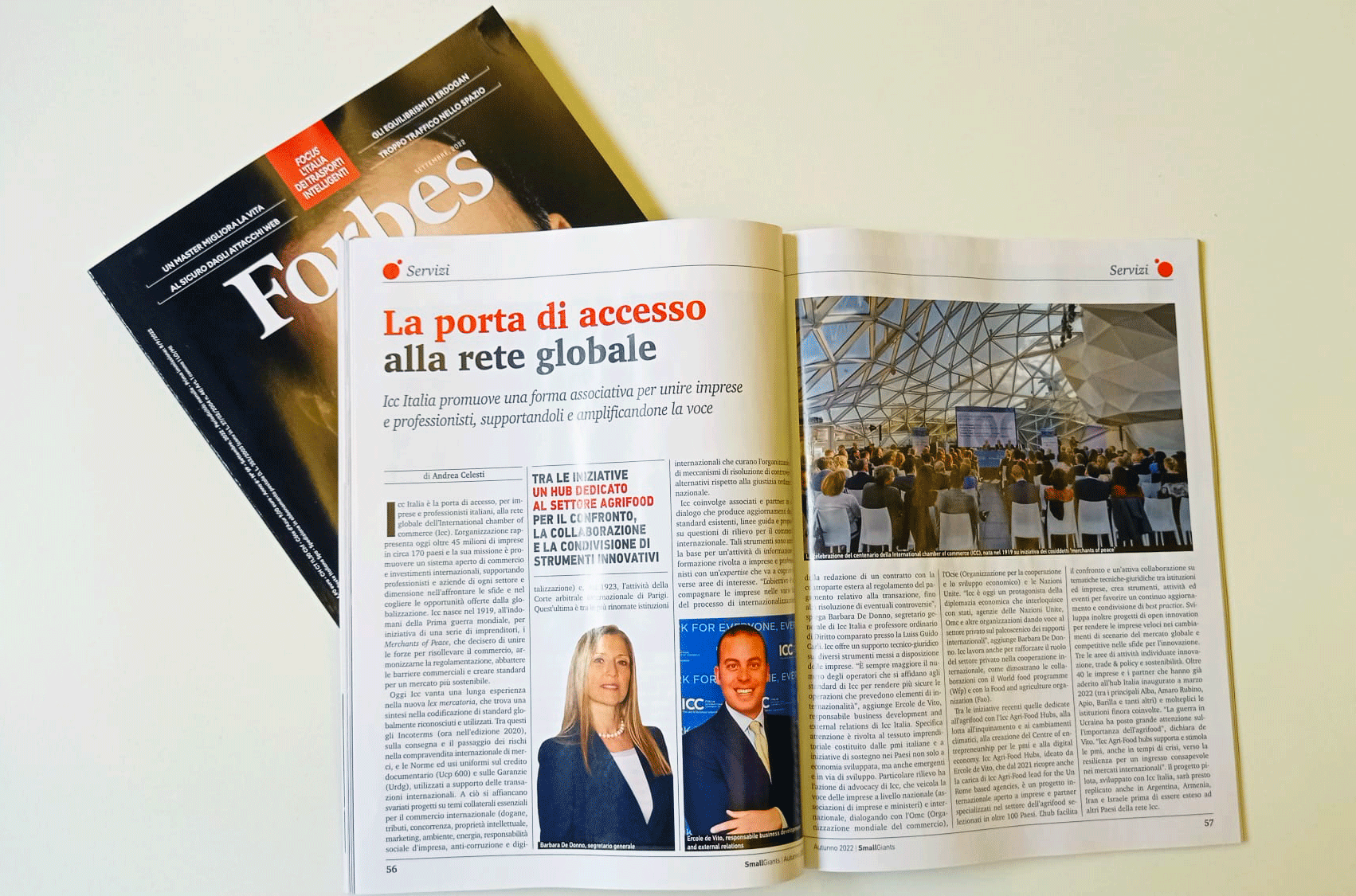 Intervista di Forbes Italia a Barbara De Donno ed Ercole de Vito