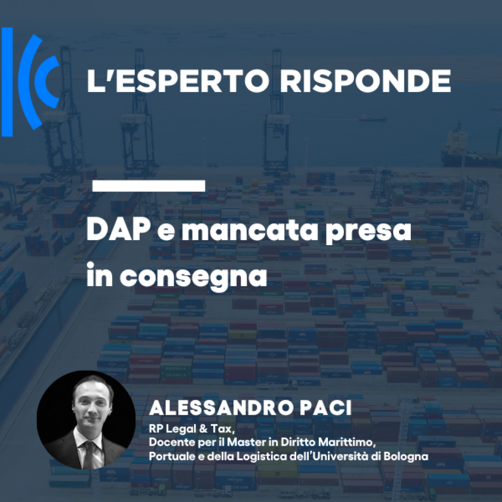 Un’impresa italiana ha venduto una partita di merce con resa DAP Incoterms® 2020, Terminal OT Port, Swinouscje, Polonia.