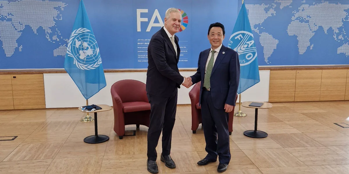 John WH Denton AO, Segretario Generale di ICC, ha incontrato oggi il Direttore Generale della FAO, Qu Dongyu nella seconda giornata del Vertice sull’alimentazione UN Food Systems Summit (UNFSS).