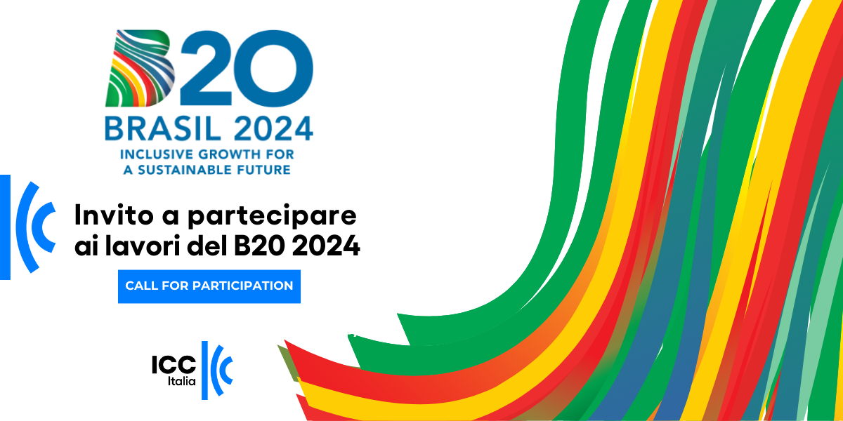CALL FOR PARTICIPATION | Invito a partecipare ai lavori del B20 del 2024