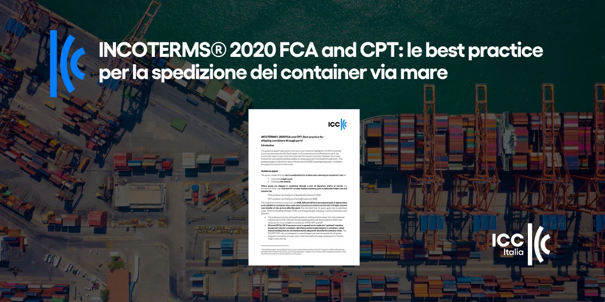 INCOTERMS® 2020 FCA and CPT